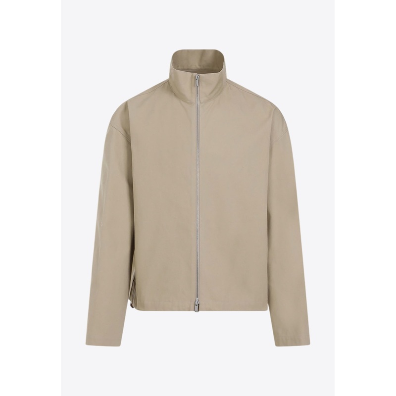 High-Neck Zip-Up Jacket