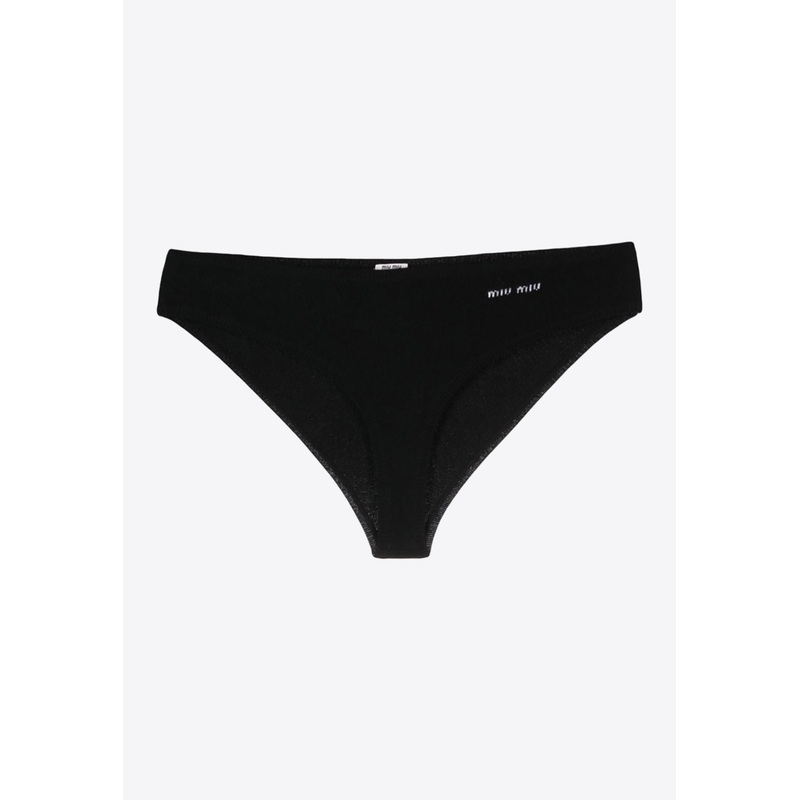 Logo Intarsia Cashmere Panties